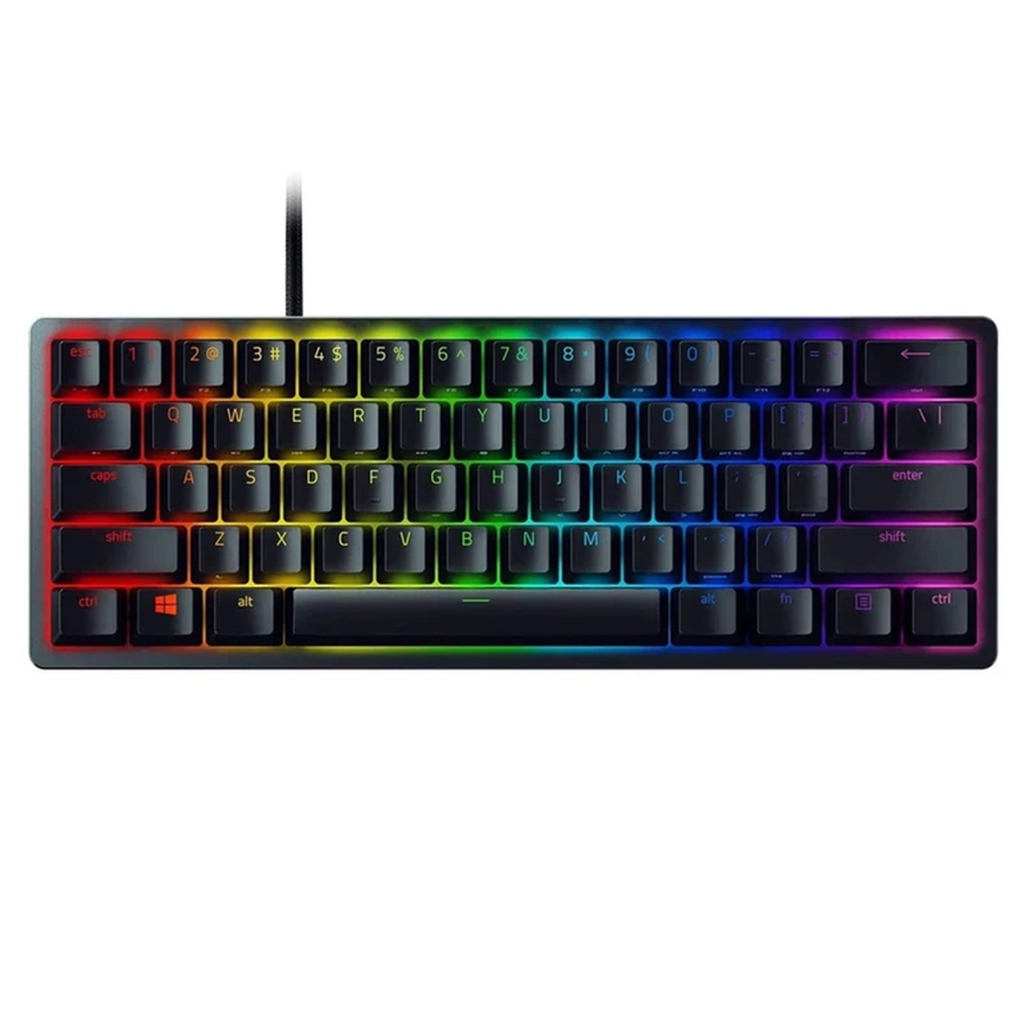 کیبورد گیمینگ ریزر مدل RAZER HUNTSMAN MINI – PURPLE SWITCH