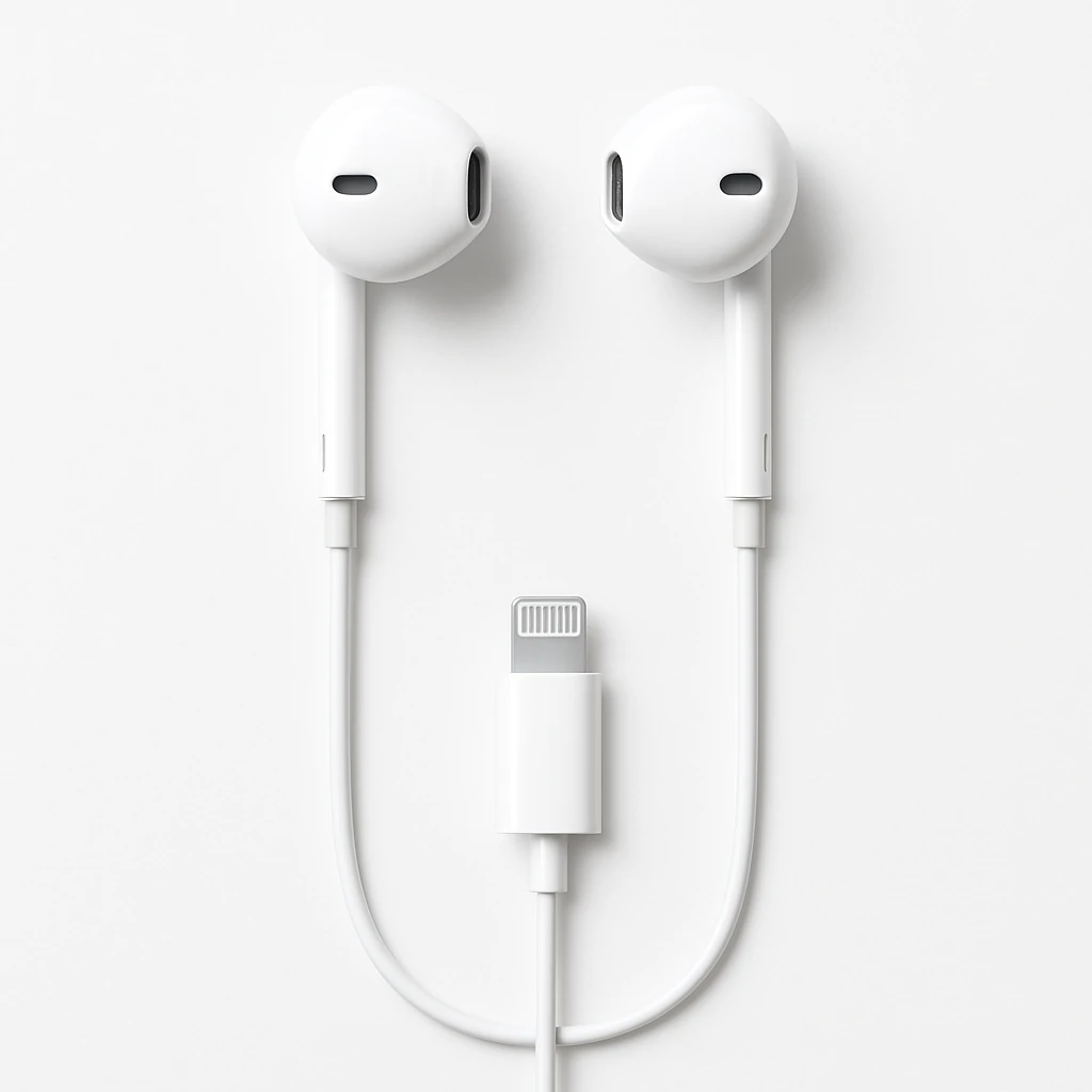 هندزفری با سیم اپل کانکتور لایتنینگ Lightning Earpods