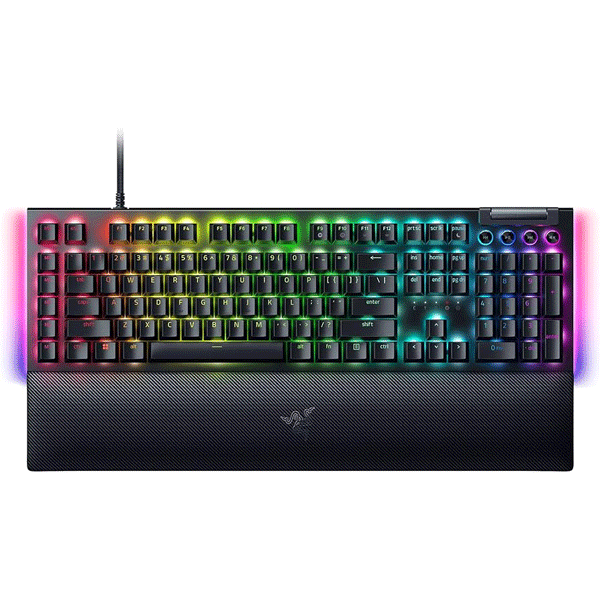 کیبورد گیمینگ ریزر مدل RAZER BLACKWIDOW V4 – GREEN SWITCH
