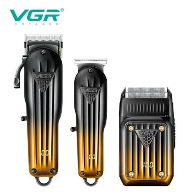 ست ماشین اصلاح وی جی آر مدل VGR V-644 با تکنولوژی برش مستقیم و استیل ضد زنگ