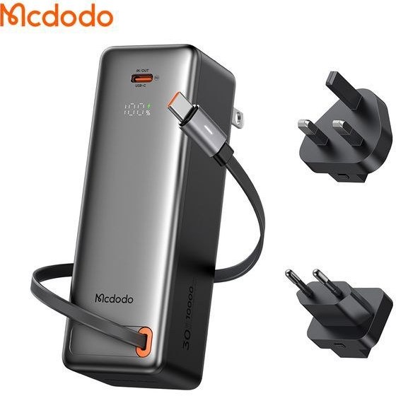 پاوربانک 30 وات مک دودو مدل MC-318 ظرفیت 10000 میلی آمپر ساعت