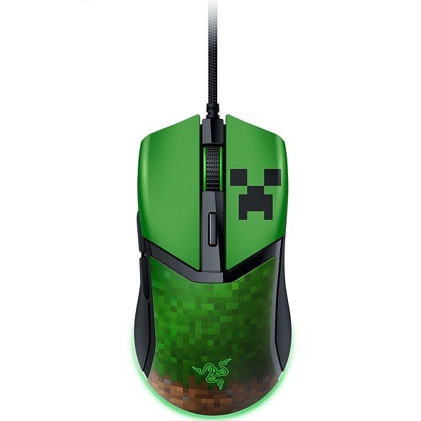 موس گیمینگ ریزر مدل RAZER COBRA MINECRAFT EDITION رنگ سبز