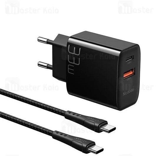 شارژر دیواری مک دودو مدل CH-0922 توان ۳۳ وات همراه کابل USB-C