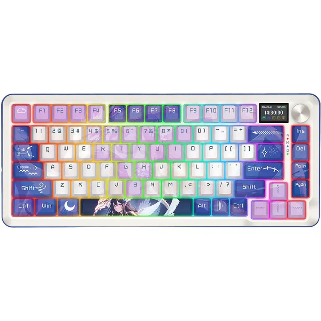 کیبورد بی سیم گیمینگ ردراگون مدل FLEKACT K708 AK PRO RGB