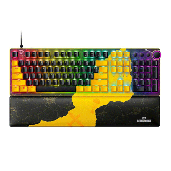 کیبورد گیمینگ ریزر مدل RAZER HUNTSMAN V2 PUBG BATTLEGROUNDS EDITION