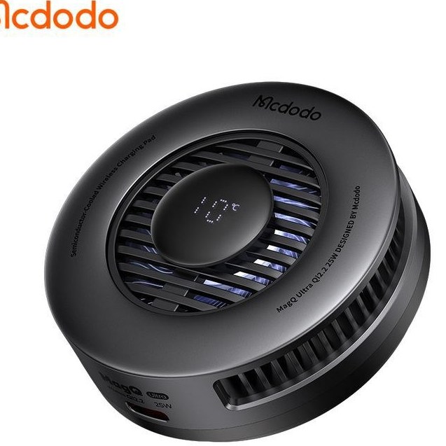 شارژر وایرلس مک دودو مدل CH-8410 ظرفیت ۲۵ وات خنک کننده